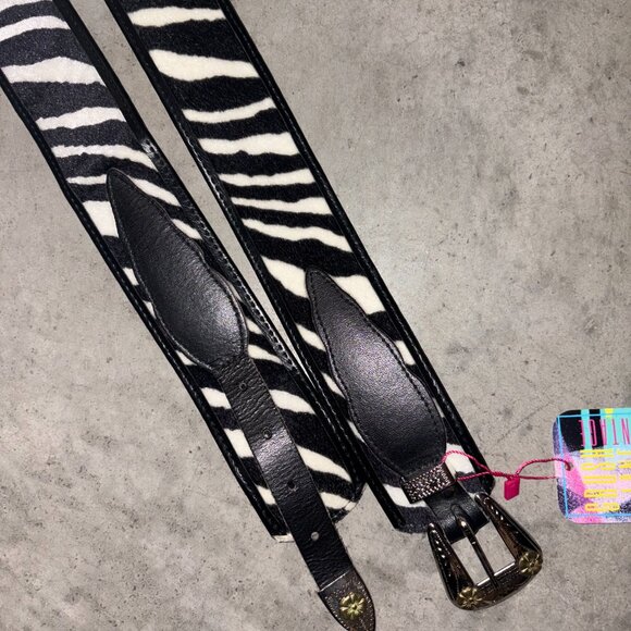 Vintage Zebra Belt 33-36" - Picture 2 of 5